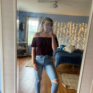 Pacsun off the shoulder top